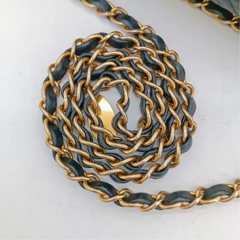 c486-chanel-vintage-black-calfskin-chevron-flap-bag