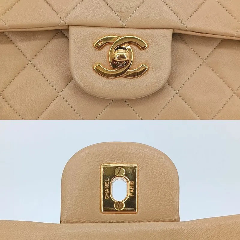 ra018-chanel-vintage-beige-lambskin-25cm-classic-flap-bag