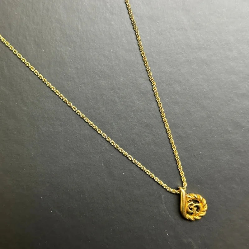 ju355-christian-dior-vintage-gold-plated-water-drop-shape-nacklace
