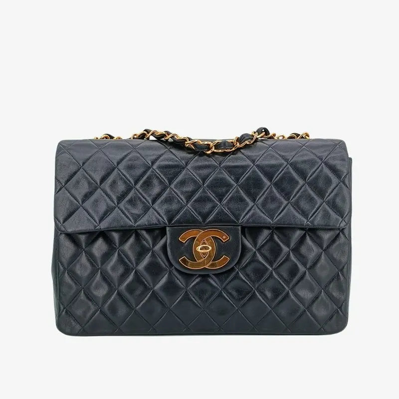 c530-chanel-vintage-black-lambskin-maxi-classic-flap-bag