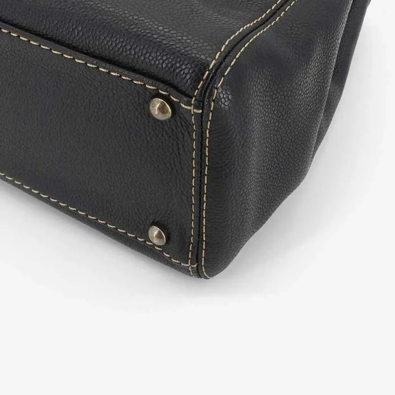 jr710-chanel-vintage-black-caviar-leather-flap-bag