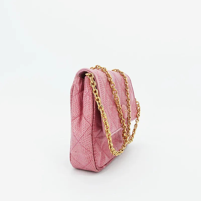 jq350-chanel-vintage-pink-lizard-skin-gold-chain-flap-bag