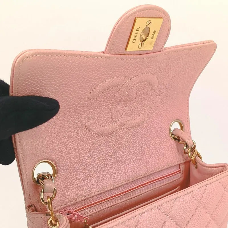 90180751-chanel-vintage-pink-caviar-leather-17cm-mini-square-flap-bag
