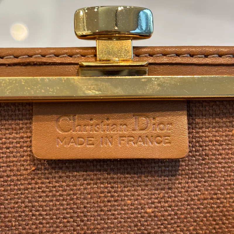 re169-christian-dior-beige-honeycomb-coin-case-wallet