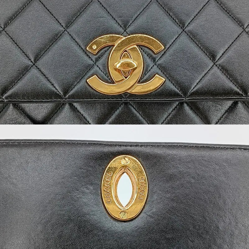 jt228-chanel-vintage-black-lambskin-qulited-flap-bag
