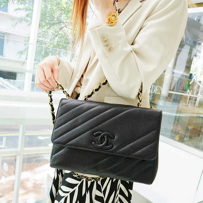 jq990-chanel-vintage-black-caviar-leather-jumbo-flap-bag