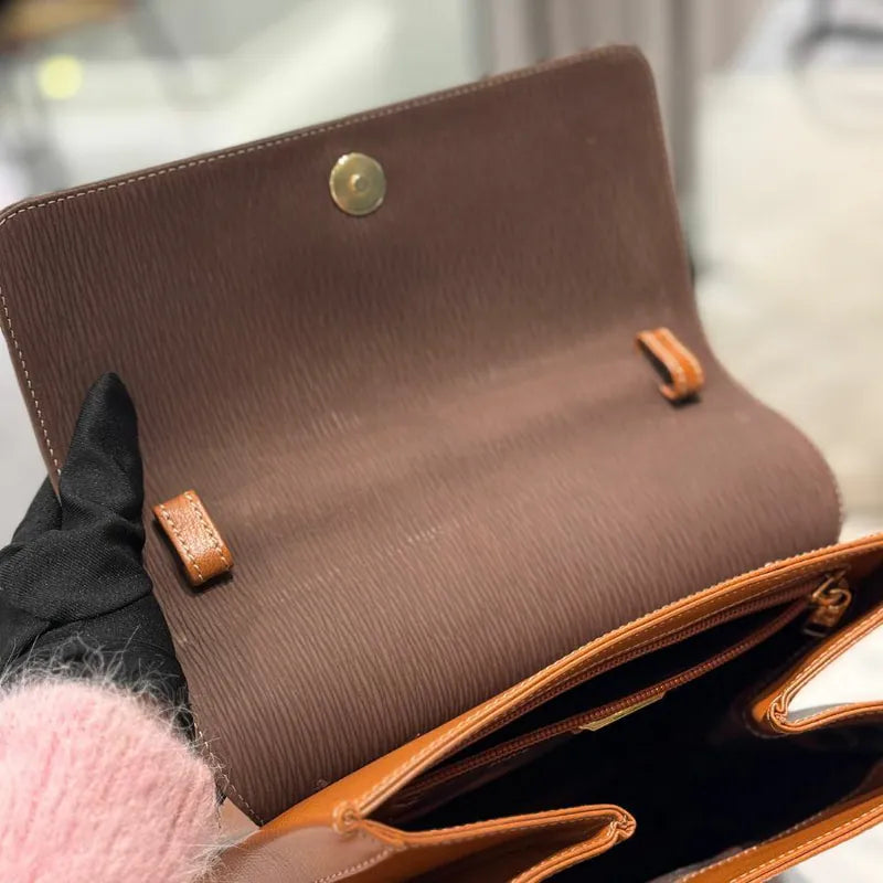 ju432-loewe-vintage-brown-caviar-leather-snake-bone-handle-shoulder-bag