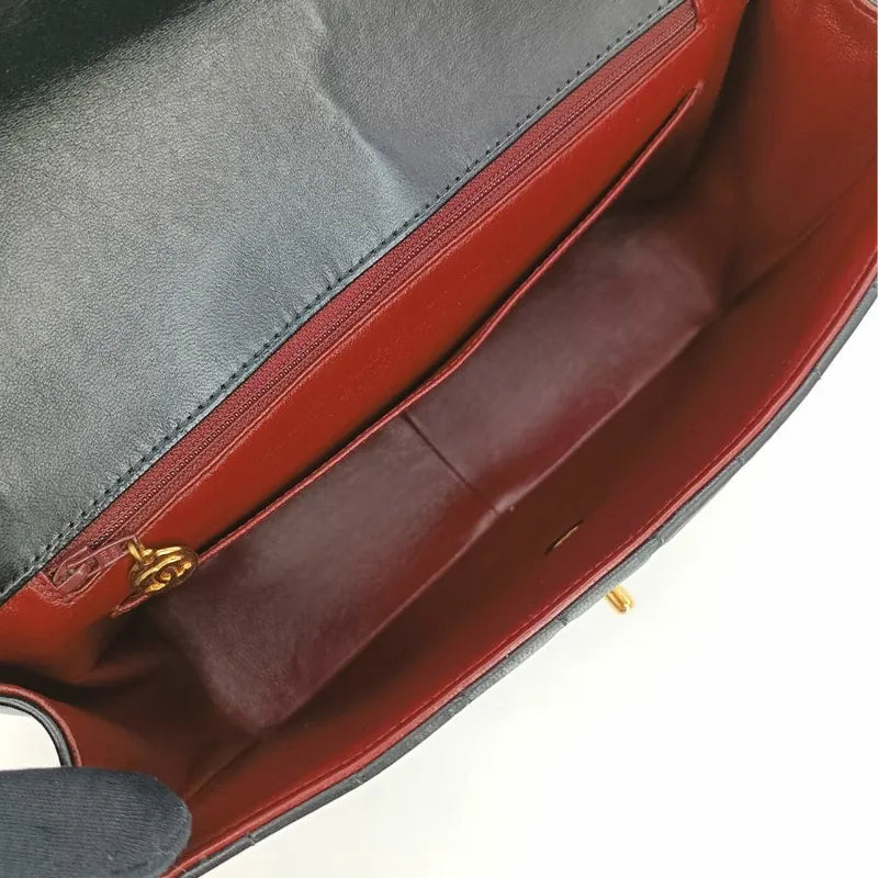 jt659-chanel-vintage-black-lambskin-vertical-flap-bag