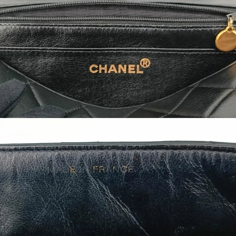 c355-chanel-vintage-black-lambskin-quilted-flap-bag