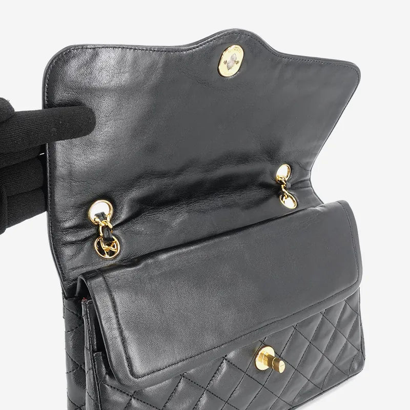 jm977-chanel-vintage-black-lambskin-paris-limited-edition-flap-bag