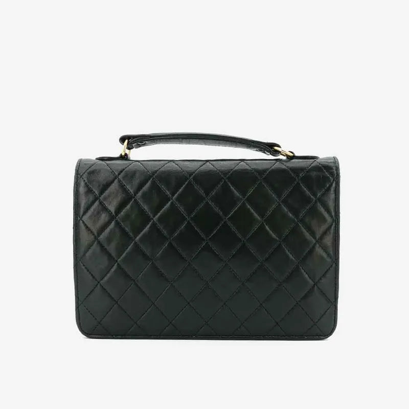 jq865-chanel-vintage-green-lambskin-double-lock-flap-bag