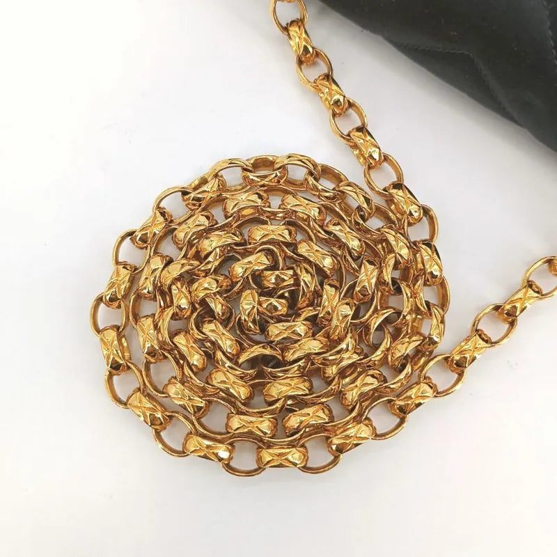 jt719-chanel-vintage-black-satin-chevron-gold-chain-flap-bag