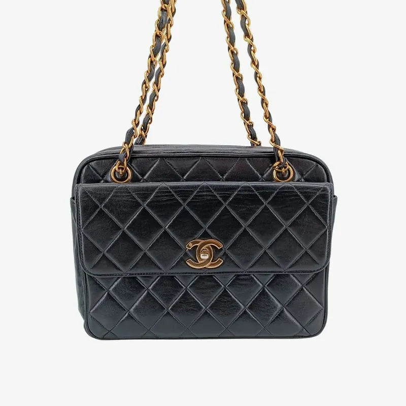 jah149-chanel-vintage-black-lambskin-quilted-tote-bag