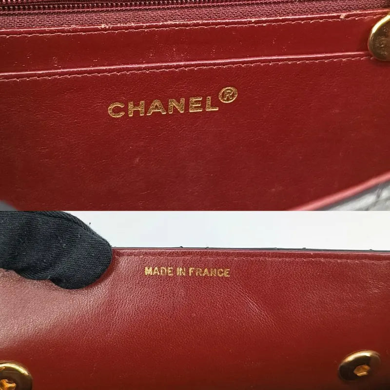 jah83-chanel-vintage-black-lambskin-double-turnlock-flap-bag