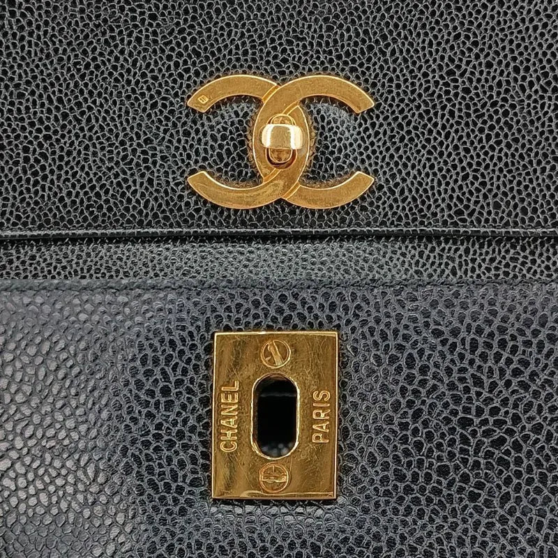 ra522-chanel-vintage-black-caviar-leather-gold-ball-bucket-bag