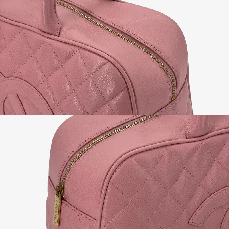 jw594-chanel-vintage-pink-caviar-leather-boston-bag