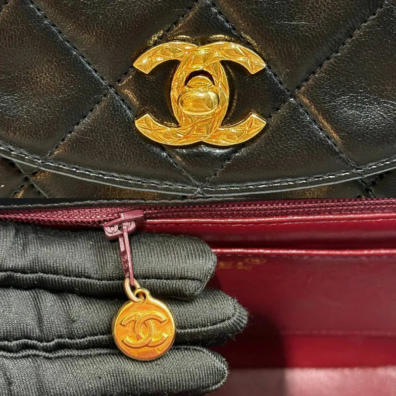 rc658-chanel-vintage-black-lambskin-gold-chain-flap-bag
