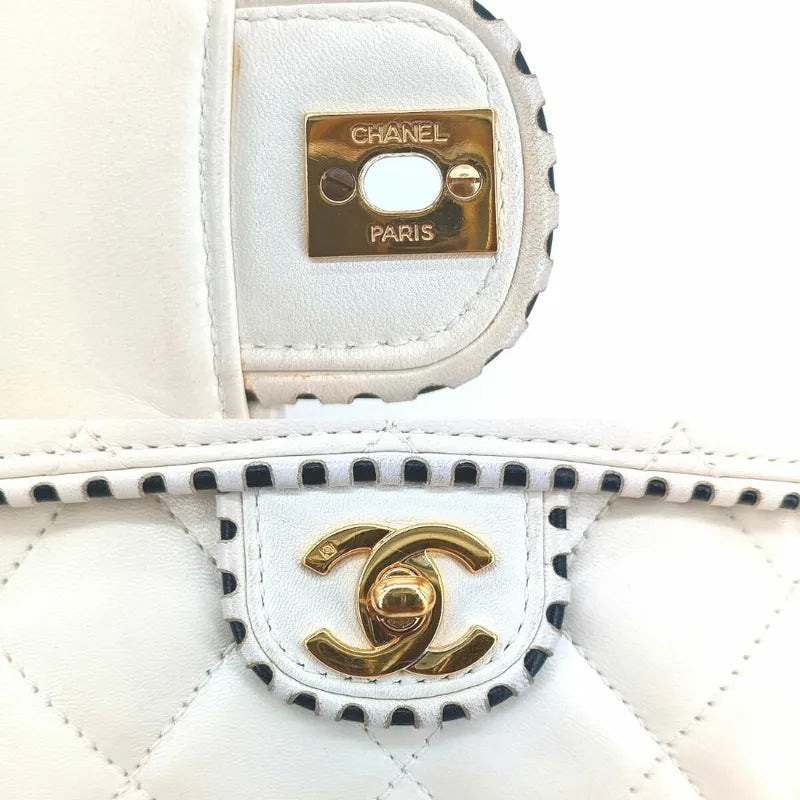 jt157-chanel-vintage-white-lambskin-25cm-flap-bag
