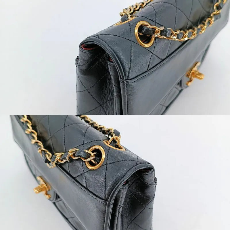 ju697-chanel-vintage-black-lambskin-quilted-flap-bag