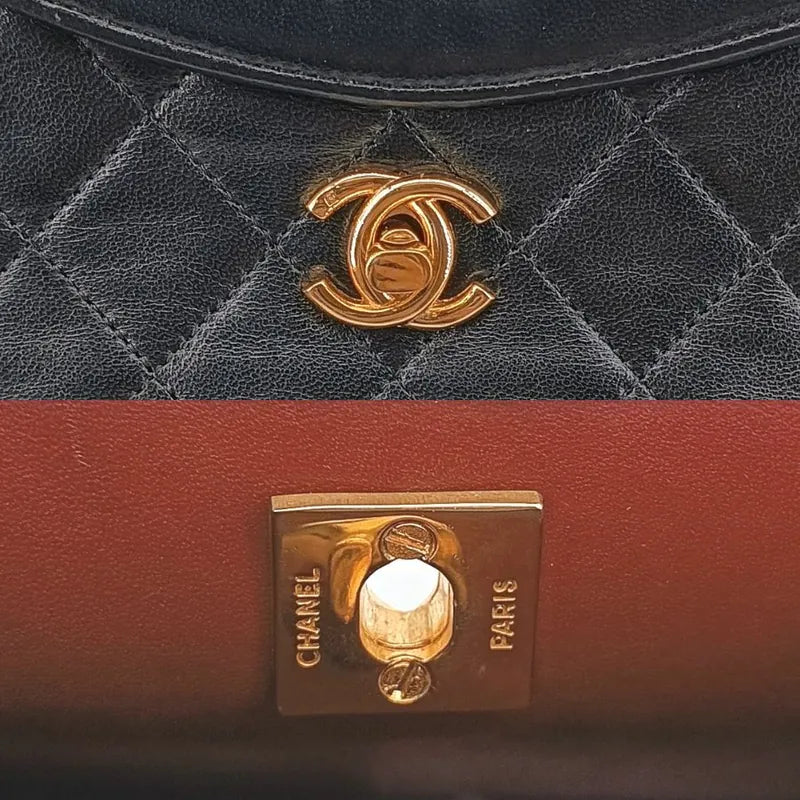 jt301-chanel-vintage-black-lambskin-mini-31-tote-bag