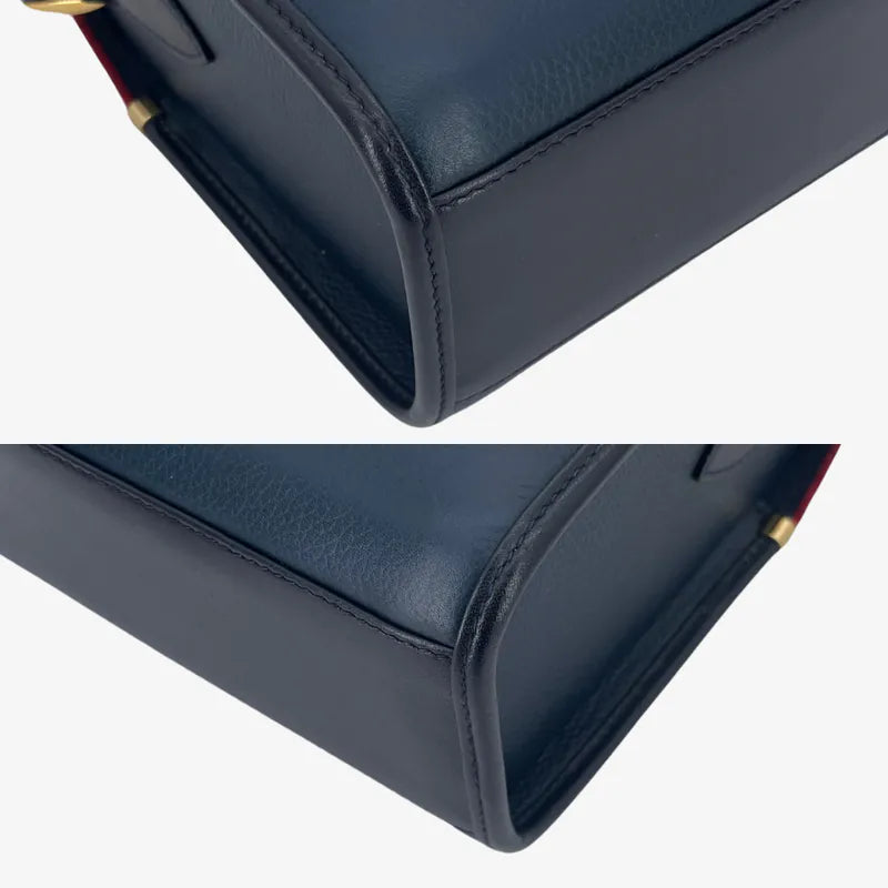 jx339-gucci-vintage-black-leather-shoulder-bag