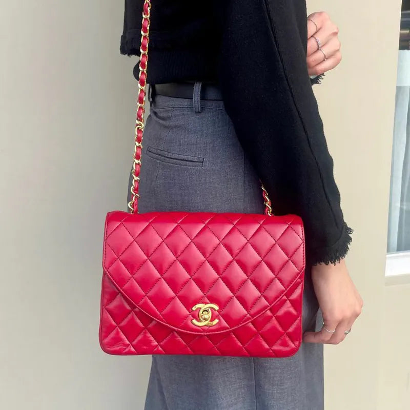 c409-chanel-vintage-red-lambskin-half-moon-flap-bag
