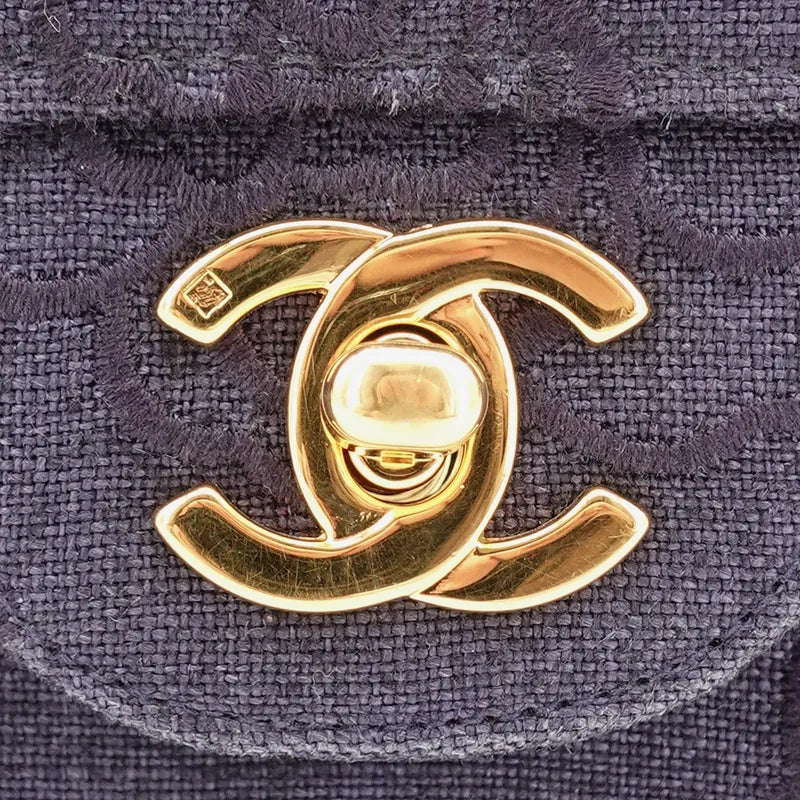 jq553-chanel-vintage-navy-cotton-classic-flap-bag