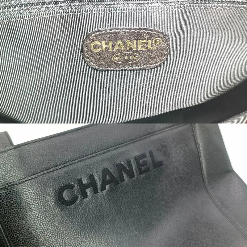 jt044-chanel-vintage-black-caviar-leather-embroidered-logo-tote-bag