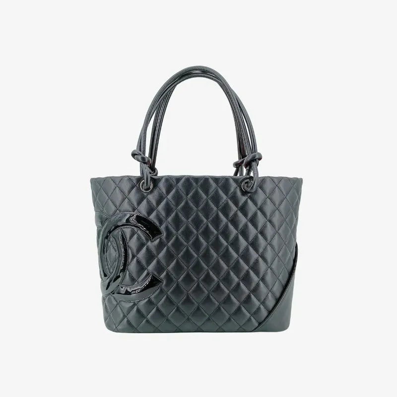 jt033-chanel-vintage-black-calfskin-cambon-tote-bag