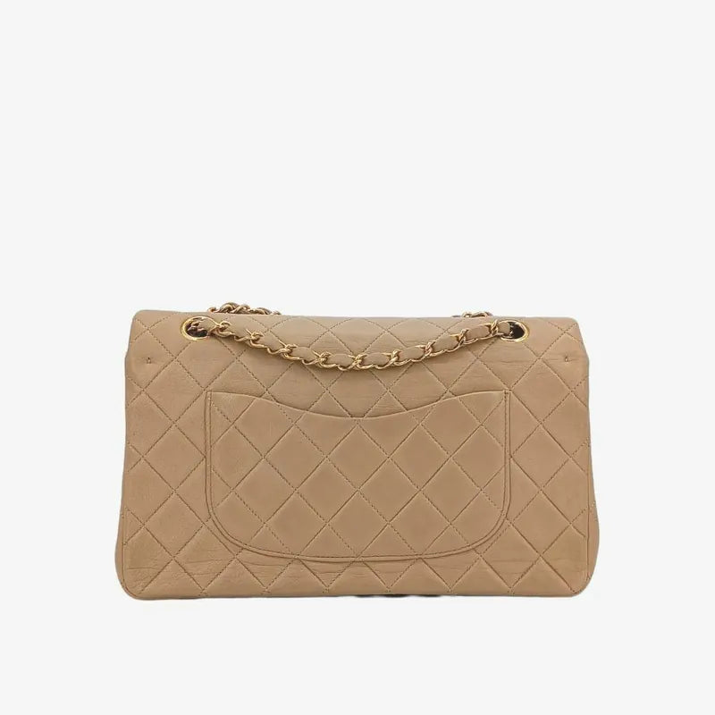 ra018-chanel-vintage-beige-lambskin-25cm-classic-flap-bag