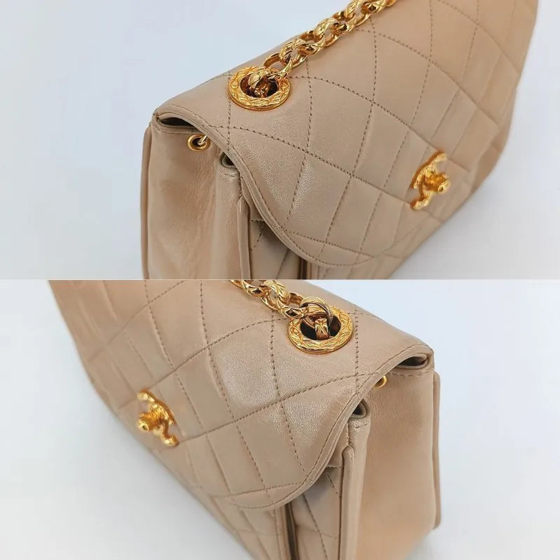 jt220-chanel-vintage-beige-lambskin-gold-chain-flap-bag