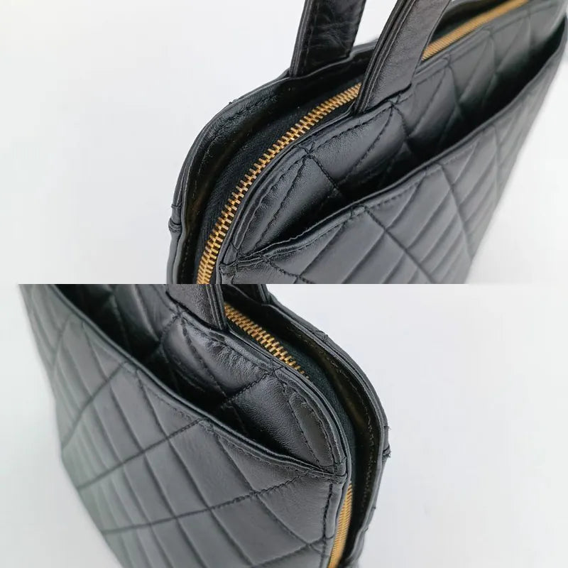 jw210-chanel-vintage-black-lambskin-quilted-tote-bag