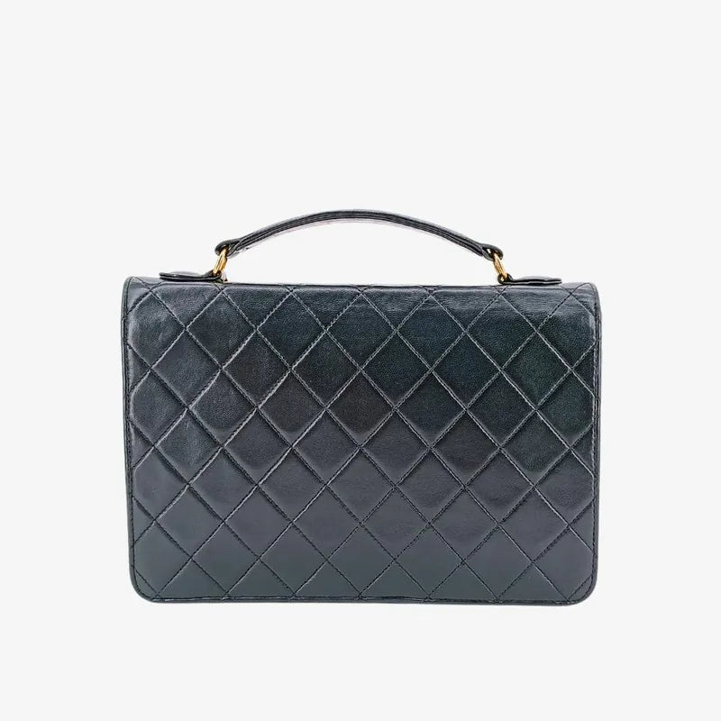 rb245-chanel-vintage-black-lambskin-double-turnlock-flap-bag