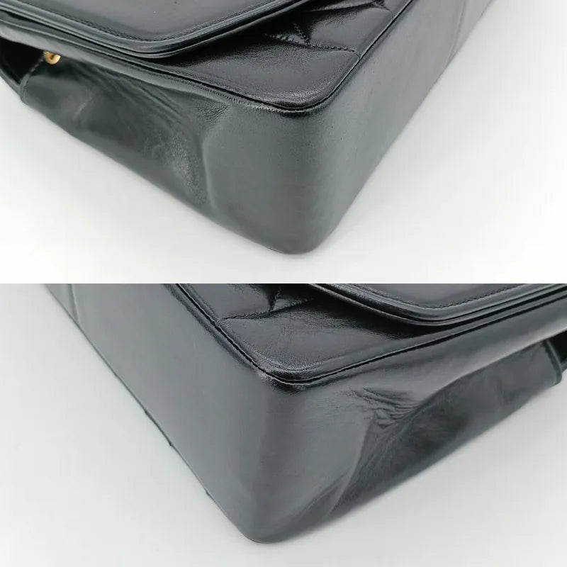 js529-chanel-vintage-black-lambskin-25cm-diana-flap-bag