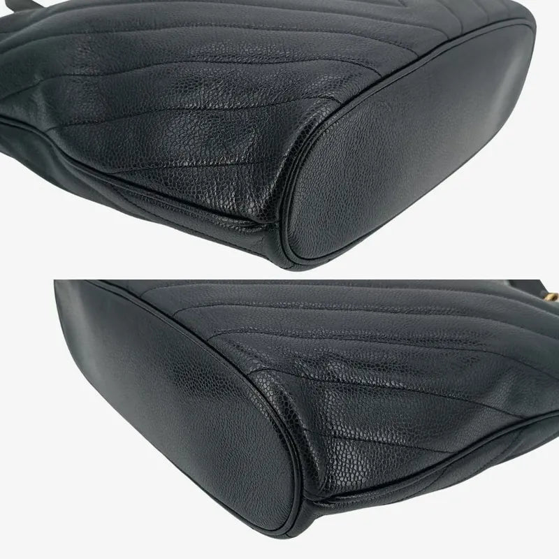jah129-chanel-vintage-black-caviar-leather-chevron-tote-bag