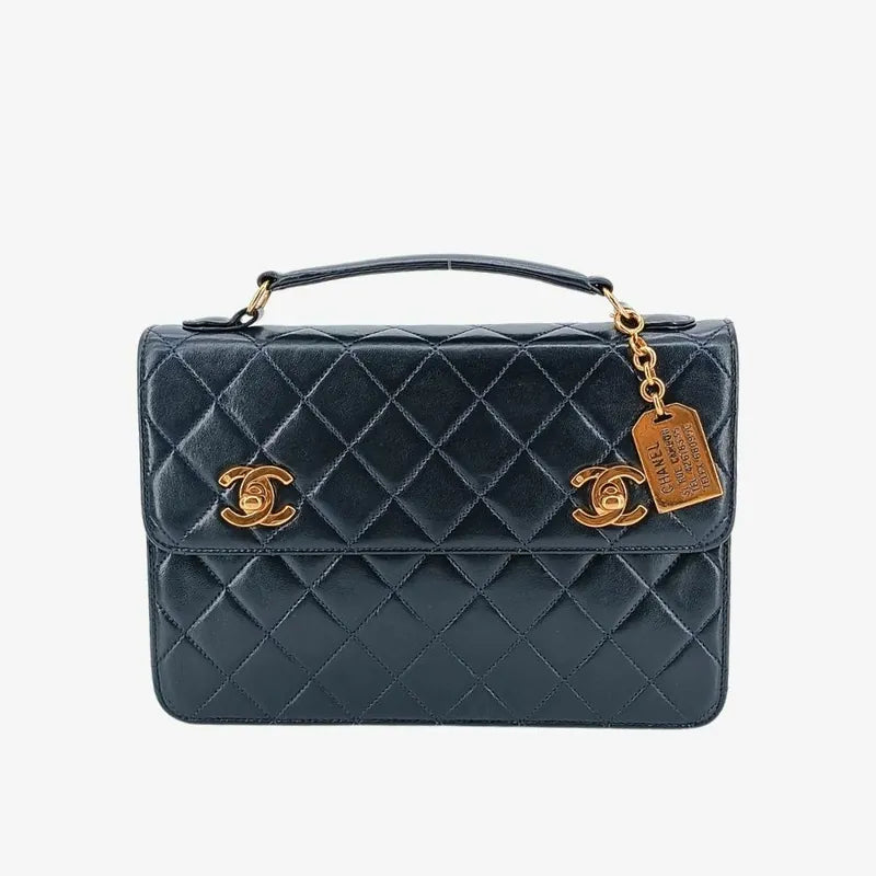 ra489-chanel-vintage-navy-lambskin-double-turnlock-flap-bag