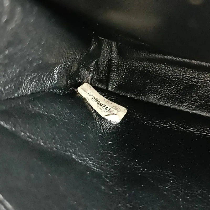 js536-chanel-vintage-black-lambskin-23cm-double-side-flap-bag