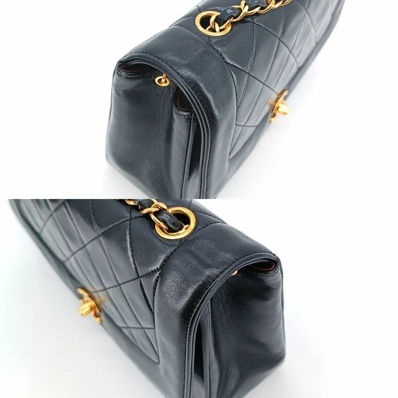 jt566-chanel-vintage-black-lambskin-25cm-diana-flap-bag