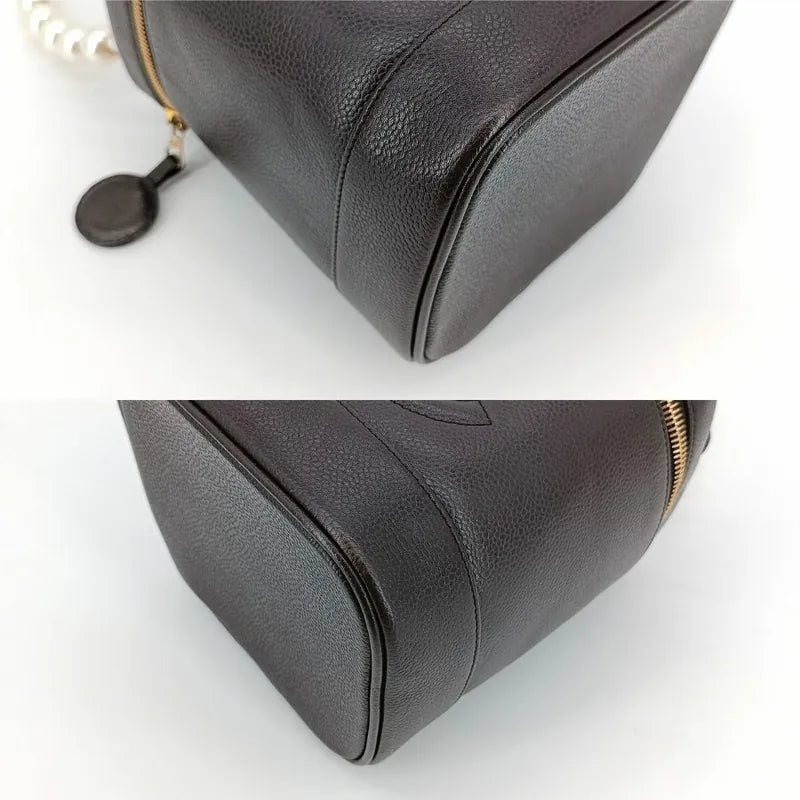 js971-chanel-vintage-dark-brown-caviar-leather-cosmetic-bag