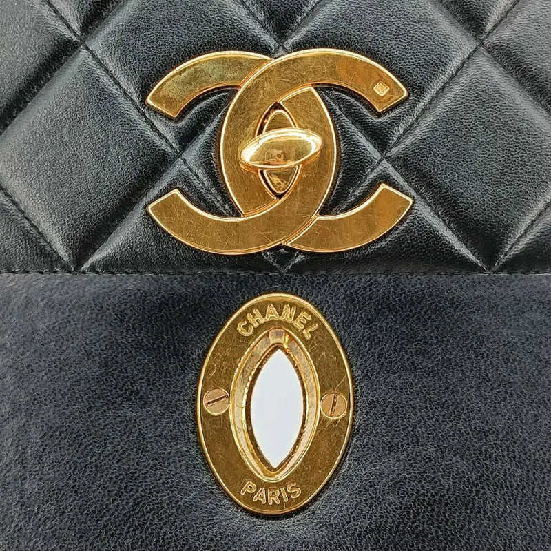 jt668-chanel-vintage-black-lambskin-qulited-flap-bag