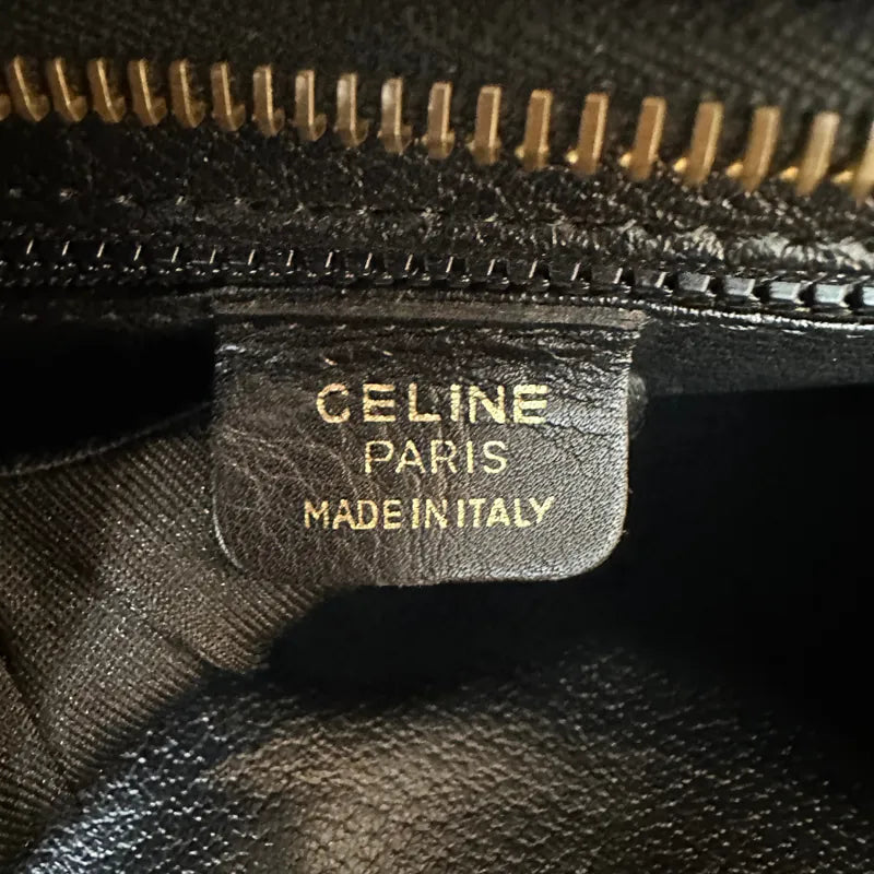 jx231-celine-vintage-black-leather-clutch-bag