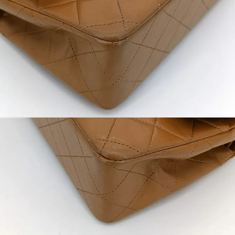 jt021-chanel-vintage-beige-lambskin-23cm-classic-flap-bag