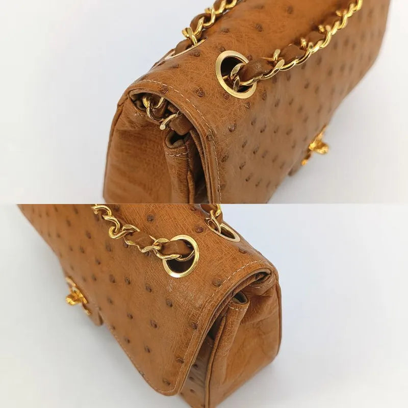 sh018-chanel-vintage-brown-ostrichskin-23cm-classic-flap-bag
