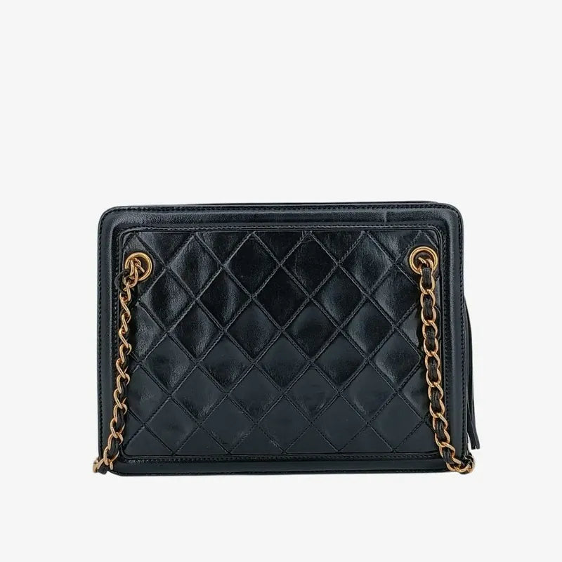 jah175-chanel-vintage-black-lambskin-quilted-shoulder-bag