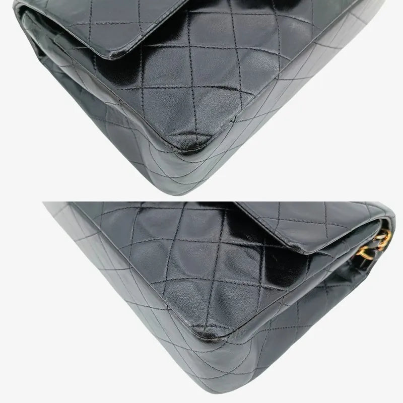 jr524-chanel-vintage-black-lambskin-25cm-classic-flap-bag