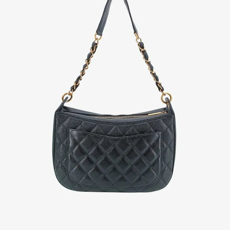 90212824-chanel-vintage-black-caviar-leather-quilted-chain-handbag
