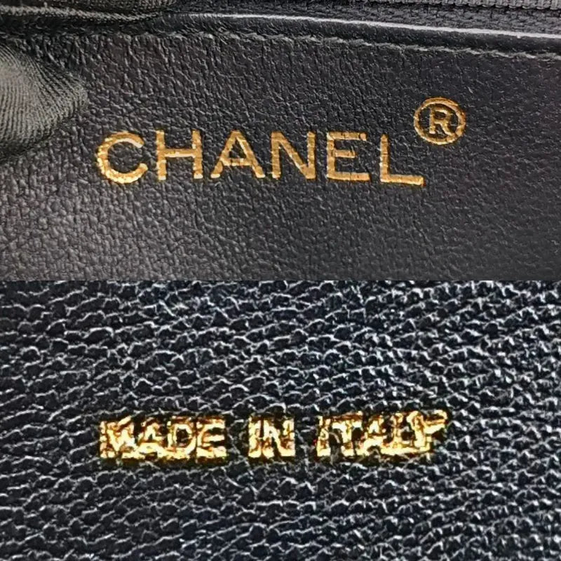 jw089-chanel-vintage-dark-green-lambskin-quilted-flap-bag