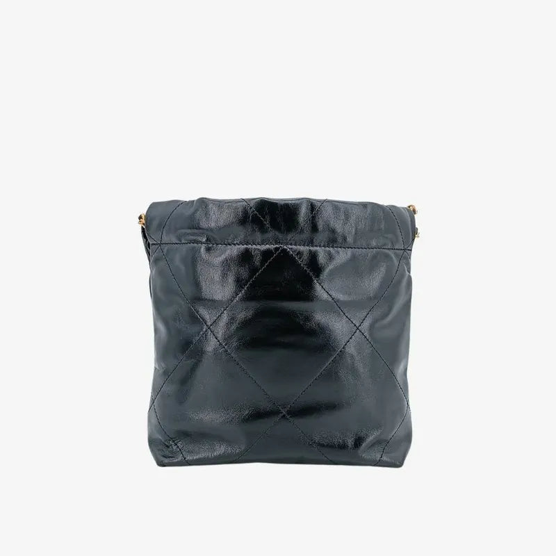 jt684-chanel-black-shiny-calfskin-quilted-22-mini-shoulder-bag