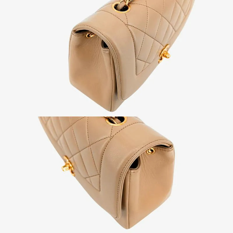 c427-chanel-vintage-beige-lambskin-22cm-diana-flap-bag