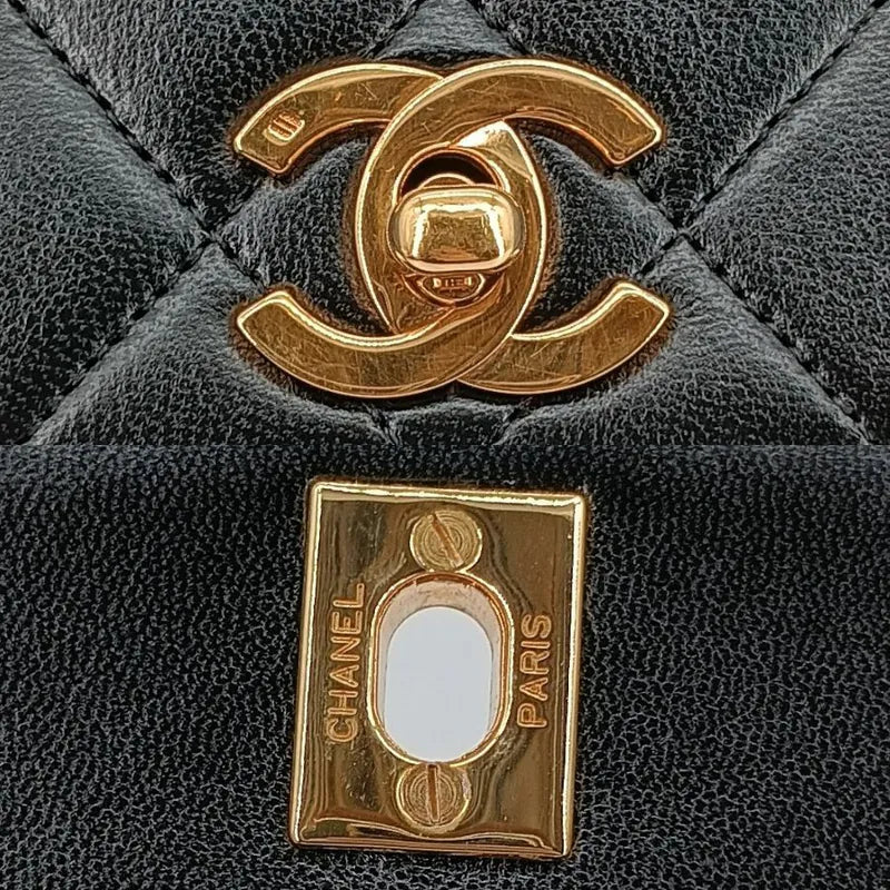 jt916-chanel-vintage-black-lambskin-half-moon-flap-bag